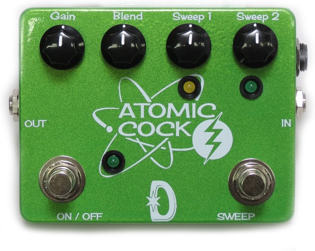 Double Atomic Cock Fixed Wah and Boost w/ Footswitchable Sweep Settings