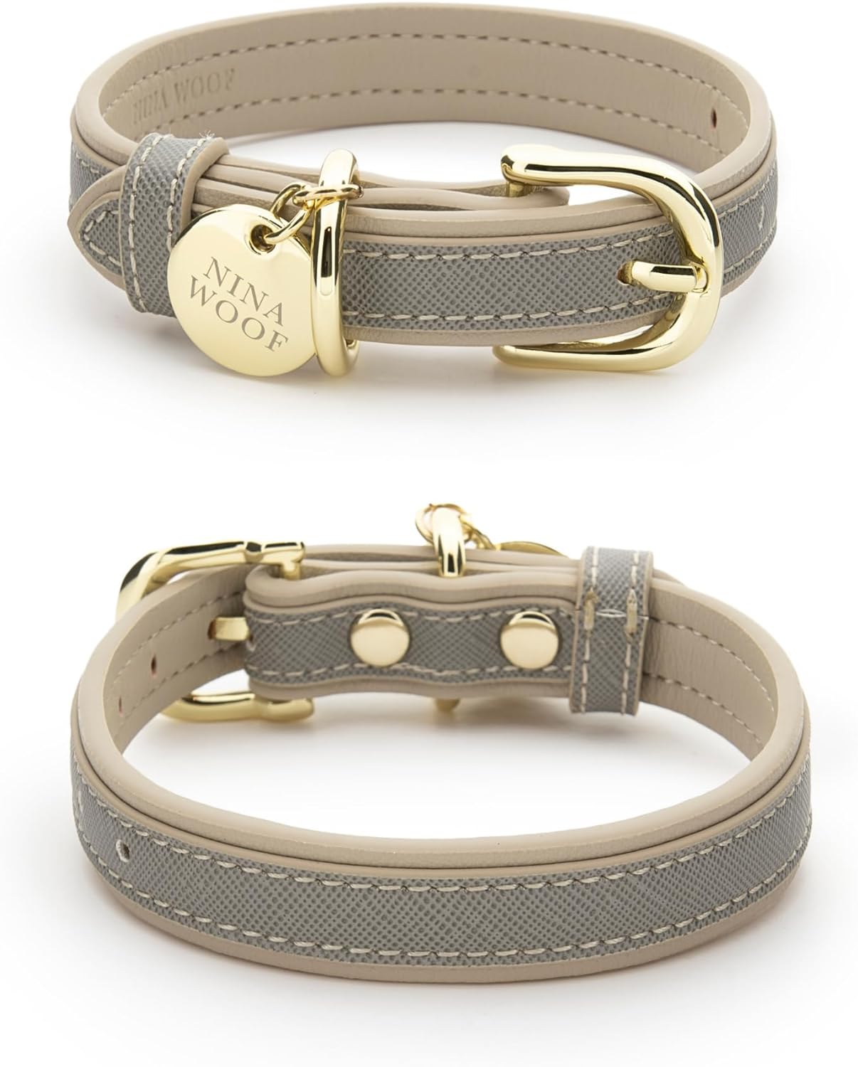 Vegan Leather Collar by Nina Woof