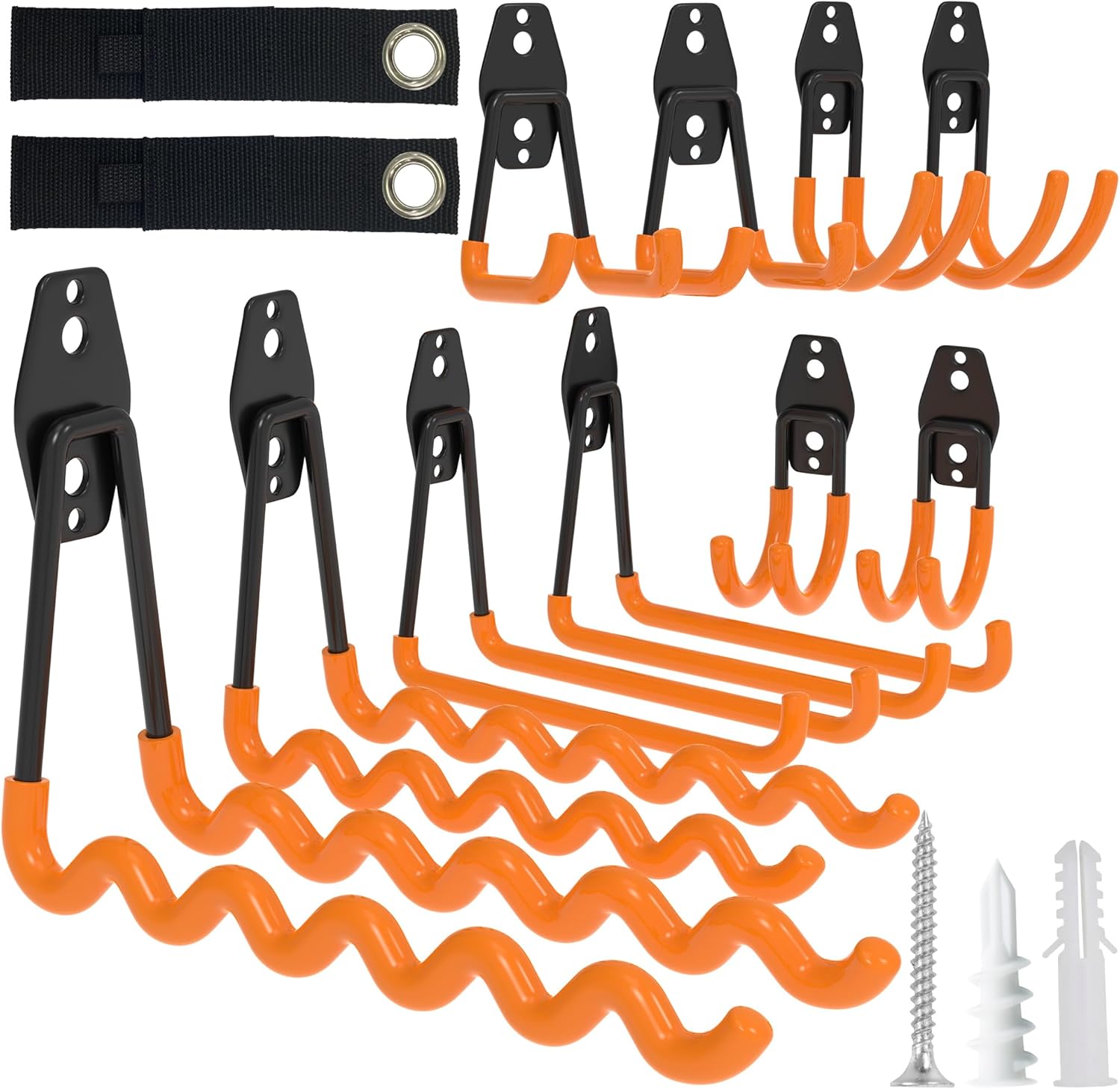 2Pcs Heavy Duty Storage U-Hooks Garage Bike Ladder... – Grandado - View #8