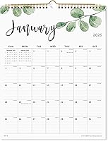 Vista 1 de Calendario mensual de pared 2026, desde enero de 2026 a junio de 2027, 12 x 15 pulgadas, encuadernación de doble alambre, perfecto para organizar
