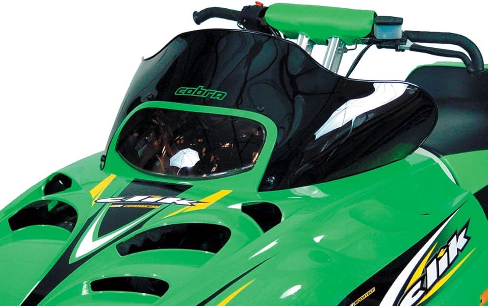 Amazon.com: PowerMadd 12323 Cobra Windshield for Arctic Cat ZR 3