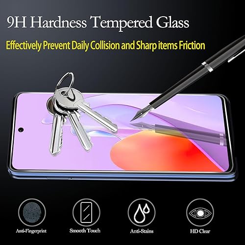 Miniatura 3 de Paquete de 2 protectores de pantalla diseñados para Moto G Stylus 2022, Moto G Stylus 5G 2022, vidrio templado, dureza 9H, compatible con fundas,