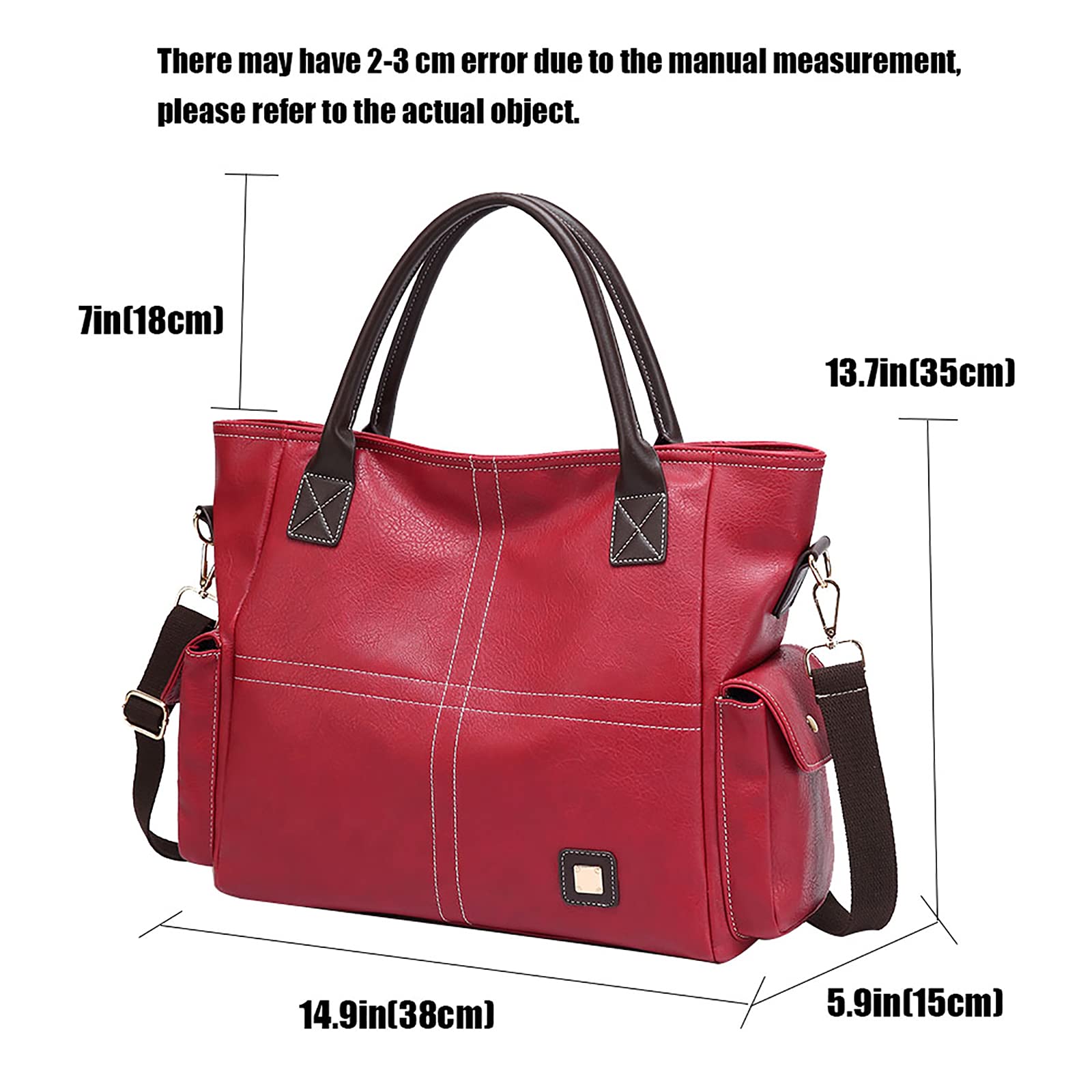 Bolso de hombro de gran capacidad para mujer con asa superior suave