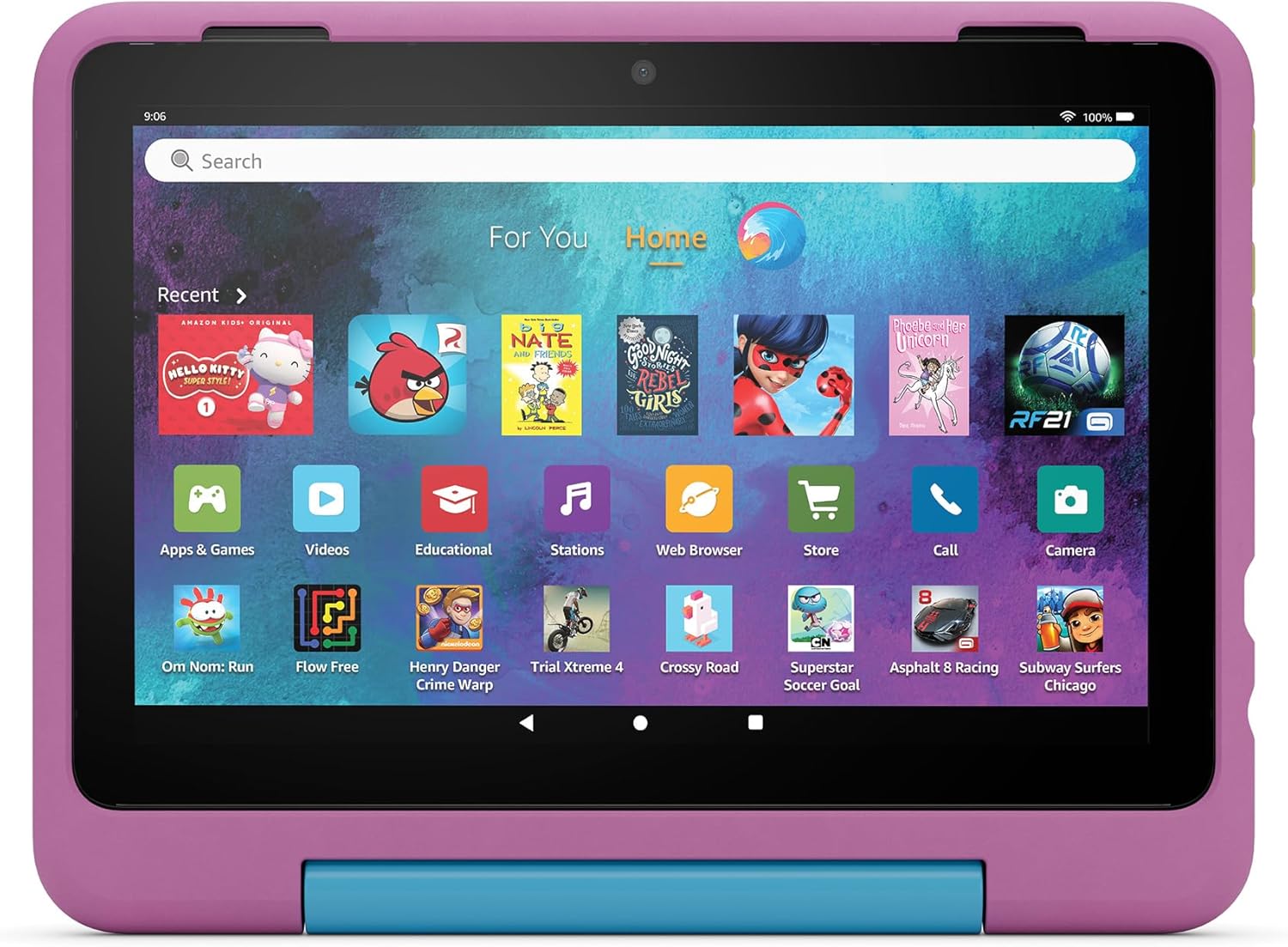 Amazon Kid-Friendly Case for Fire HD 8 tablet (Only compatible with 12th generation tablet), Marvel Avengers
