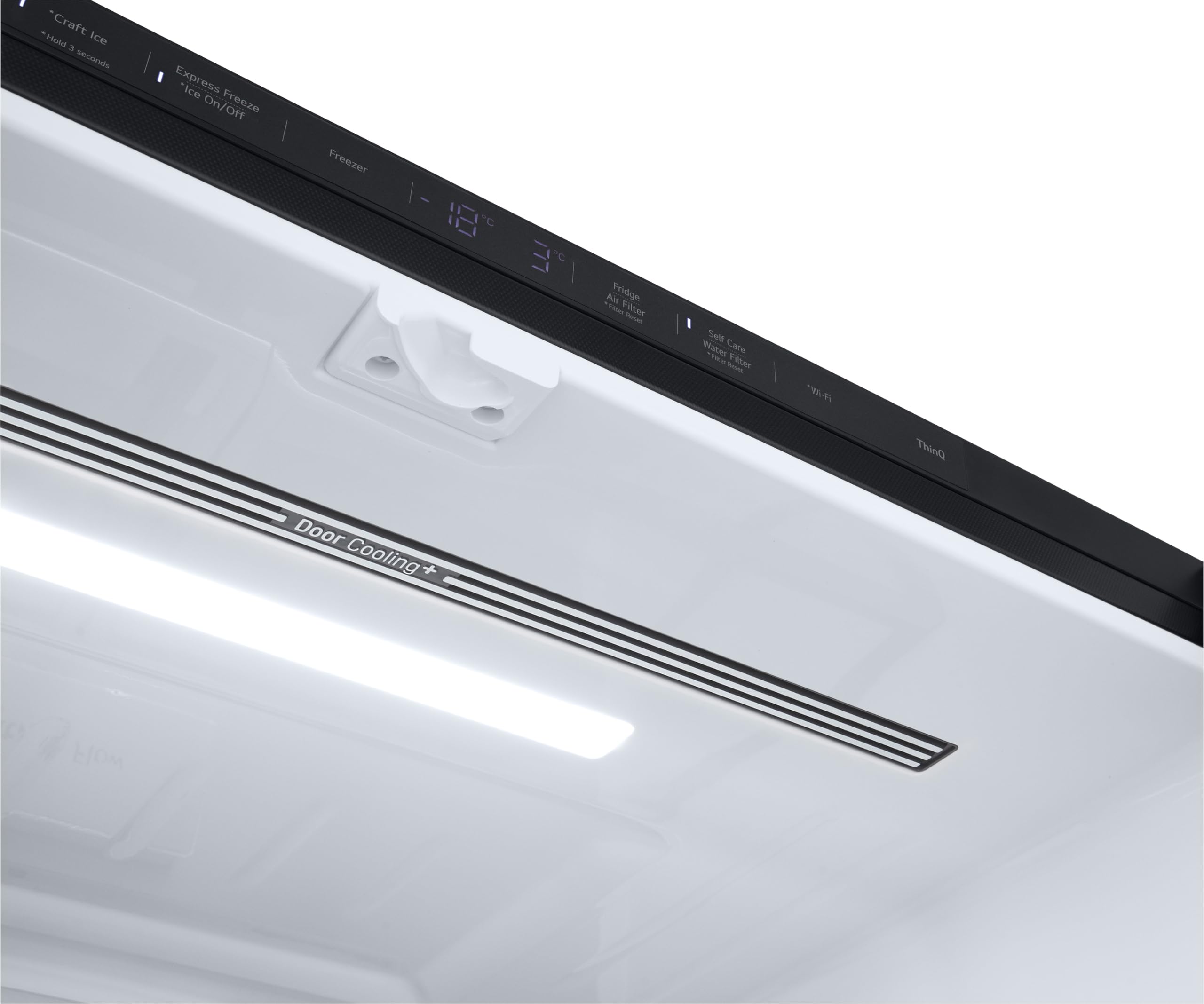 LG GMG960EVEE Multi-Door Kühlschrank mit Gefrierfach (638 L, Energieklasse E) mit InstaView und Craft Ice, Eis- und Wasserspender, Total No Frost, Silber
