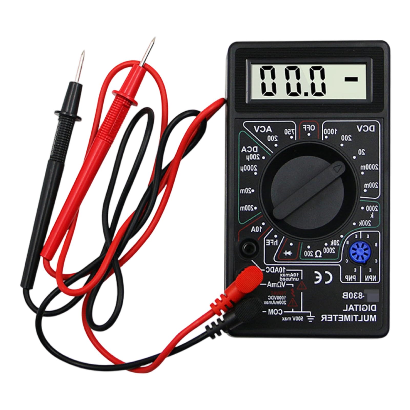 Professional Multitest Meter Diode Triode Measurement Automatic Ranges Small Design Upgrades for Electronics Auto Ranging Current Tester