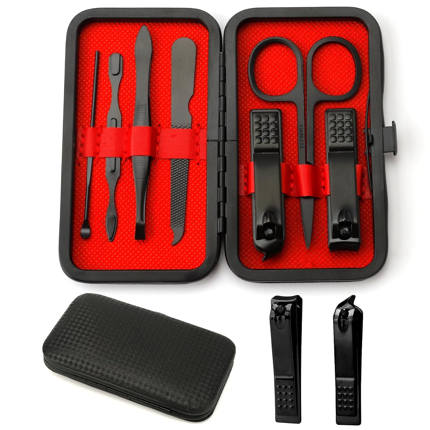 Manicure Set | Travel Nail Grooming Kit for Men