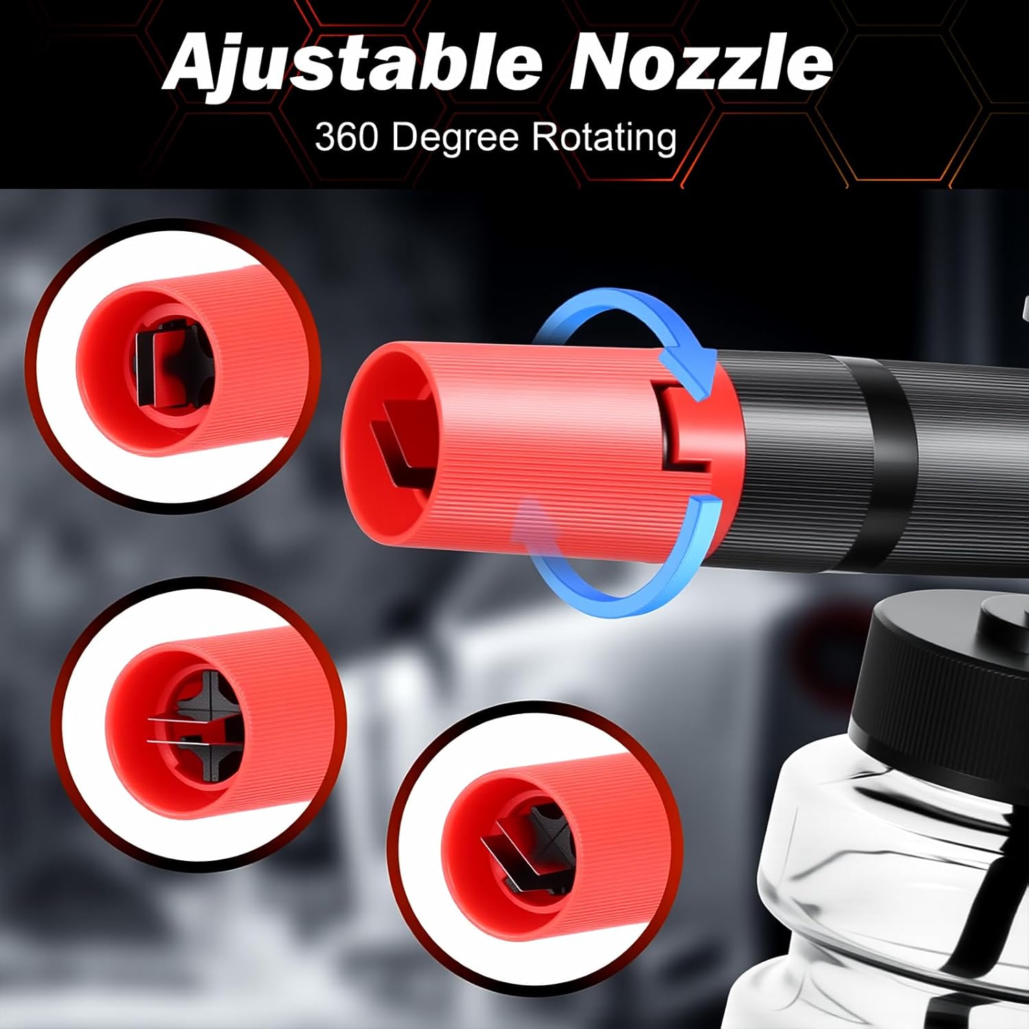 Pressure Washer Foam Gun & Dual Connector Accessory, Short Power Washer Gun & Foam Cannon & Double Tip Attachment Car Wash Kit, 1/4" Quick Connector, M22 Male Inlet, 4000 PSI Foam Sprayer