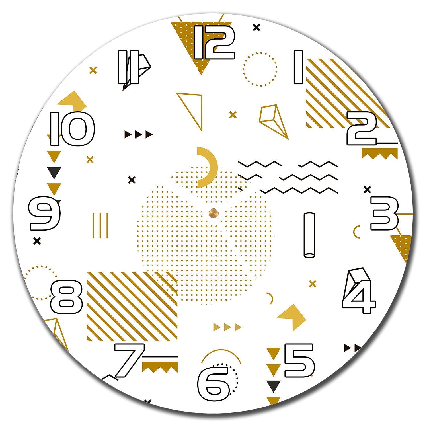 Horloge de cuisine en verre 30 cm lisible et facile à nettoyer avec aiguilles blanches