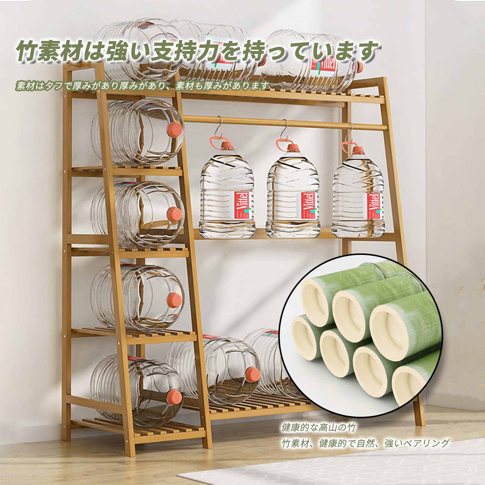 竹製ハンガーラック 引き出し付き Amazon｜Fuyutu ハンガーラック 引き出し付き スリム 大容量 省