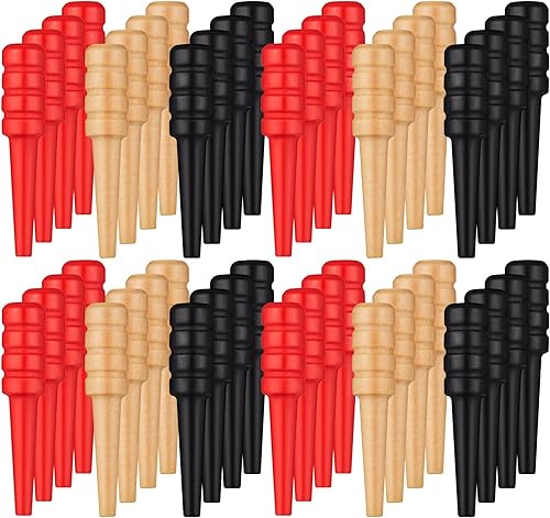 48 piezas de clavijas de madera para cunas de madera para tablero de cunas para 1/8 agujeros con bolsa de almacenamiento para juego de mesa