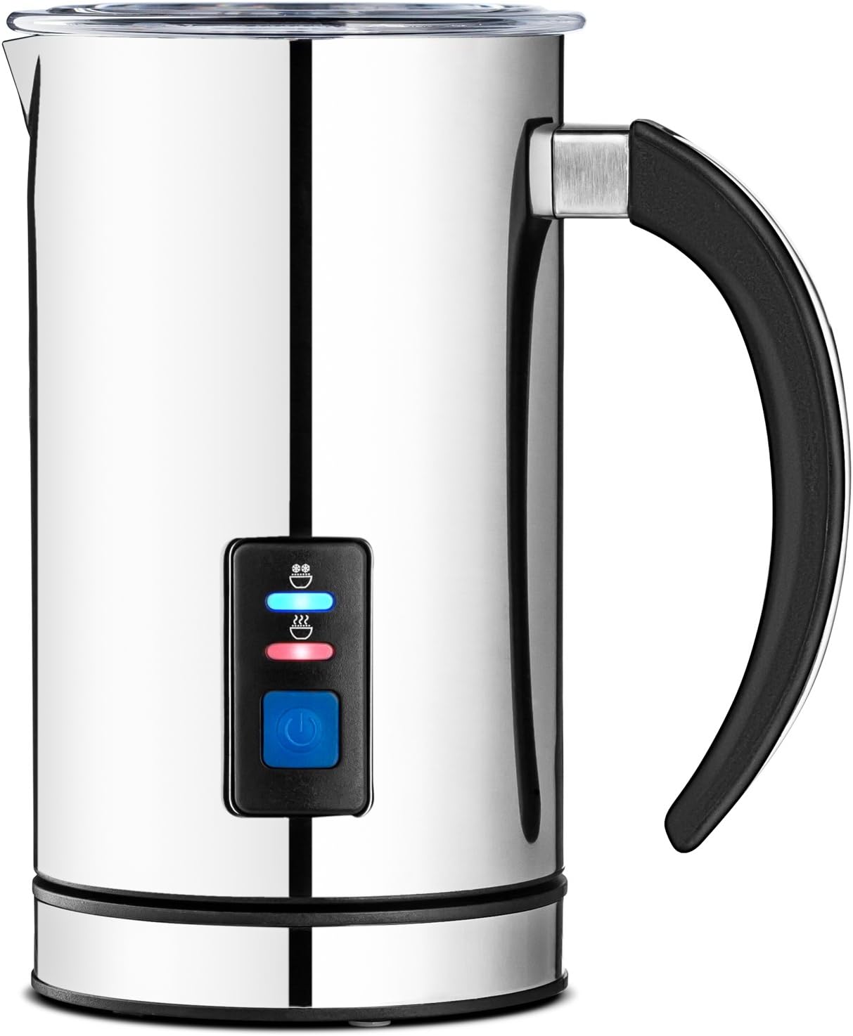 Chef's Star Stainless Steel Electric Milk Frother - Automatic Foam Maker & Creamer Steamer - Warmer & Heater, Best For Coffee, Cappuccino, Latte, Espresso Maker For Hot Or Cold Milk 250ml 8.5 Fl Oz
