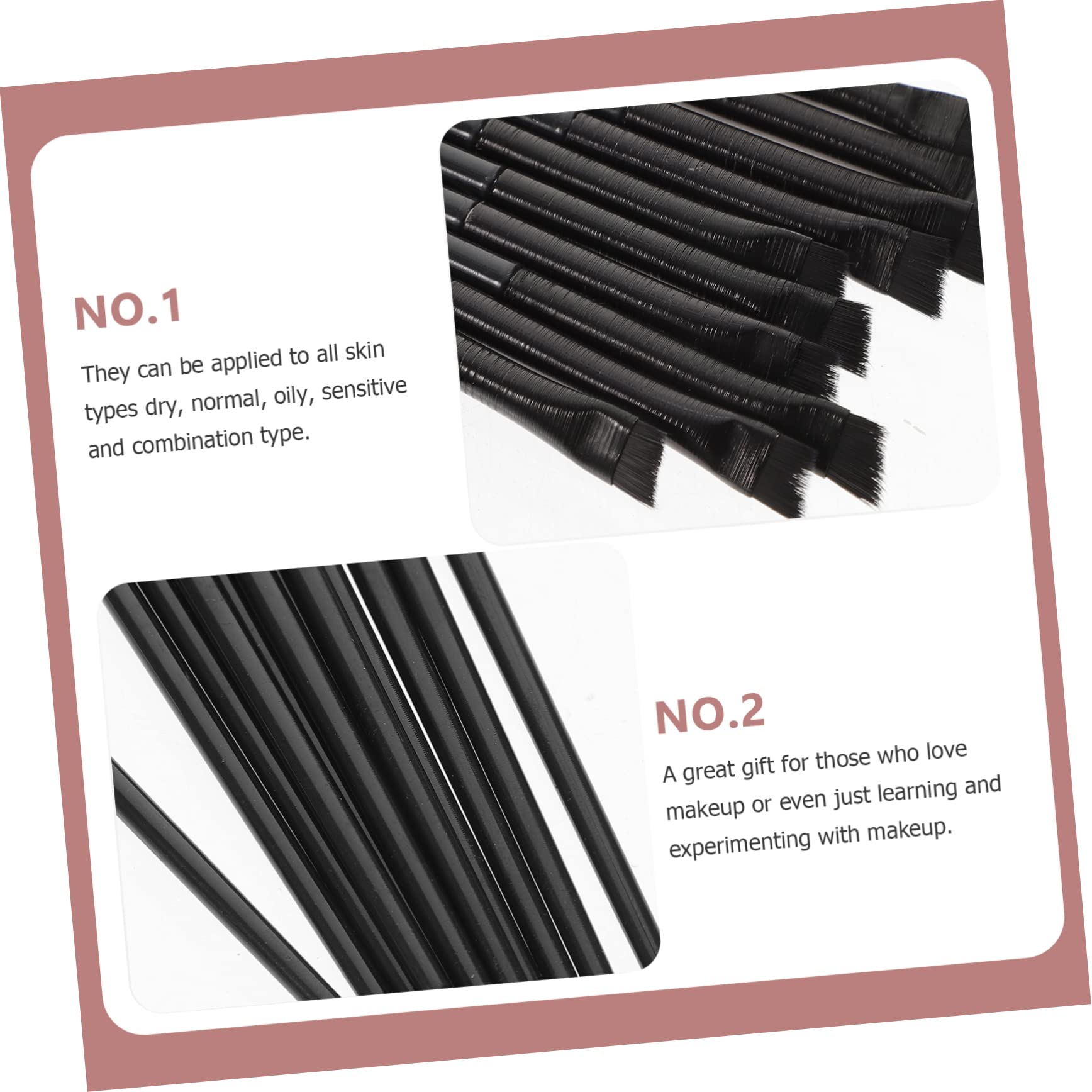 FRCOLOR 5 Set Di Pennelli Per Il Trucco Di Set Di Pennelli Per Ombretto Eyeliner Sopracciglia E Set Di Pennelli Per Eyeliner Angolati Per Donna 12 Pezzi*5