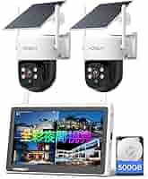Amazon.co.jp: VORGUT 防犯カメラ 屋外 ソーラー モニター付き 2