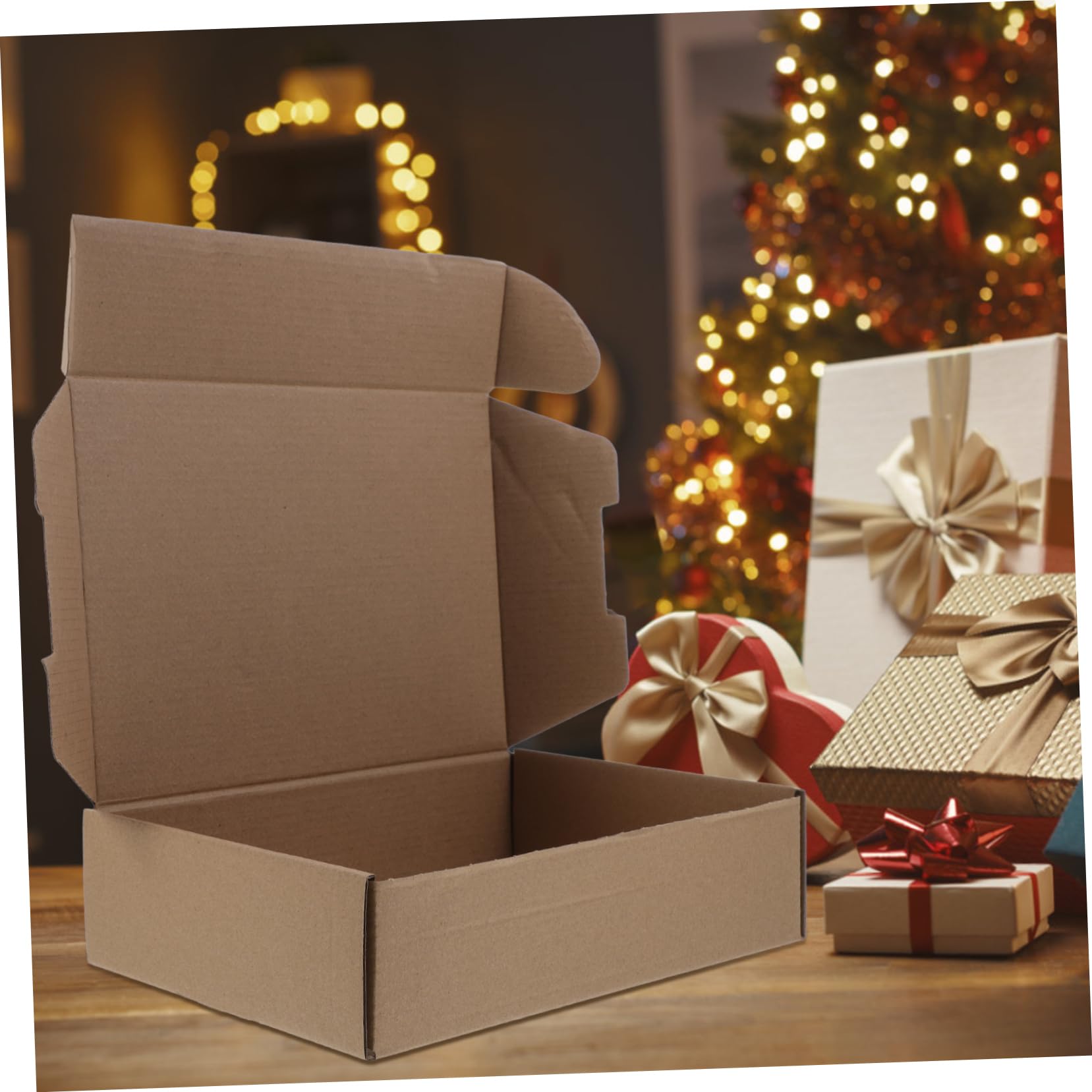 DOITOOL 25 Cajas de Embalaje de Papel Marrón para Envío sin Rebabas Función Antivibración, Ideales para Negocios Pequeños y Embalaje Seguro