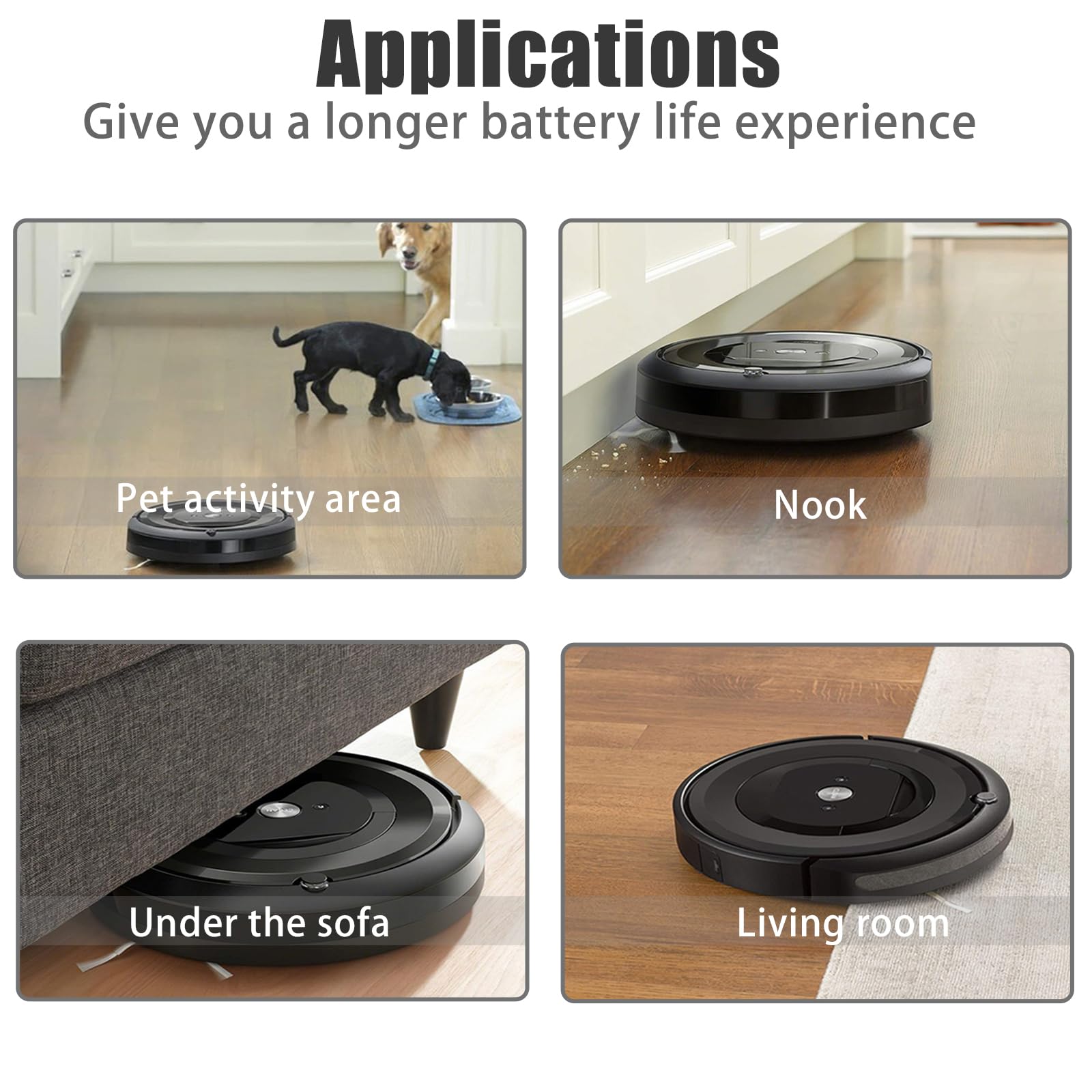 Upgraded 3500mAh Battery For IRobot Roomba I7, J7, I3, I4, E5, E6 - Replacement For ABL-D1/D2/F