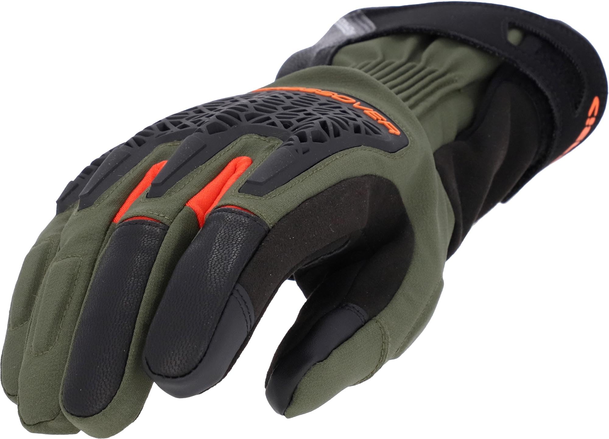 Acerbis Crossover WP wodoodporne damskie rękawice motocyklowe, czarny/zielony, S