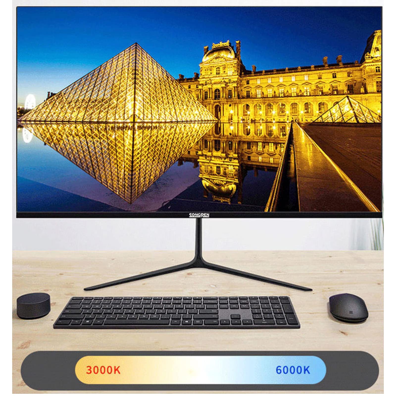 Lampada da Scrivania Lampada da tavolo a LED dimmerabile con morsetto Lampada da task for ufficio ad alta intensità Architetto moderno Smart Eye Protection Lampada da tavolo, Nero / Bianco Lampada da