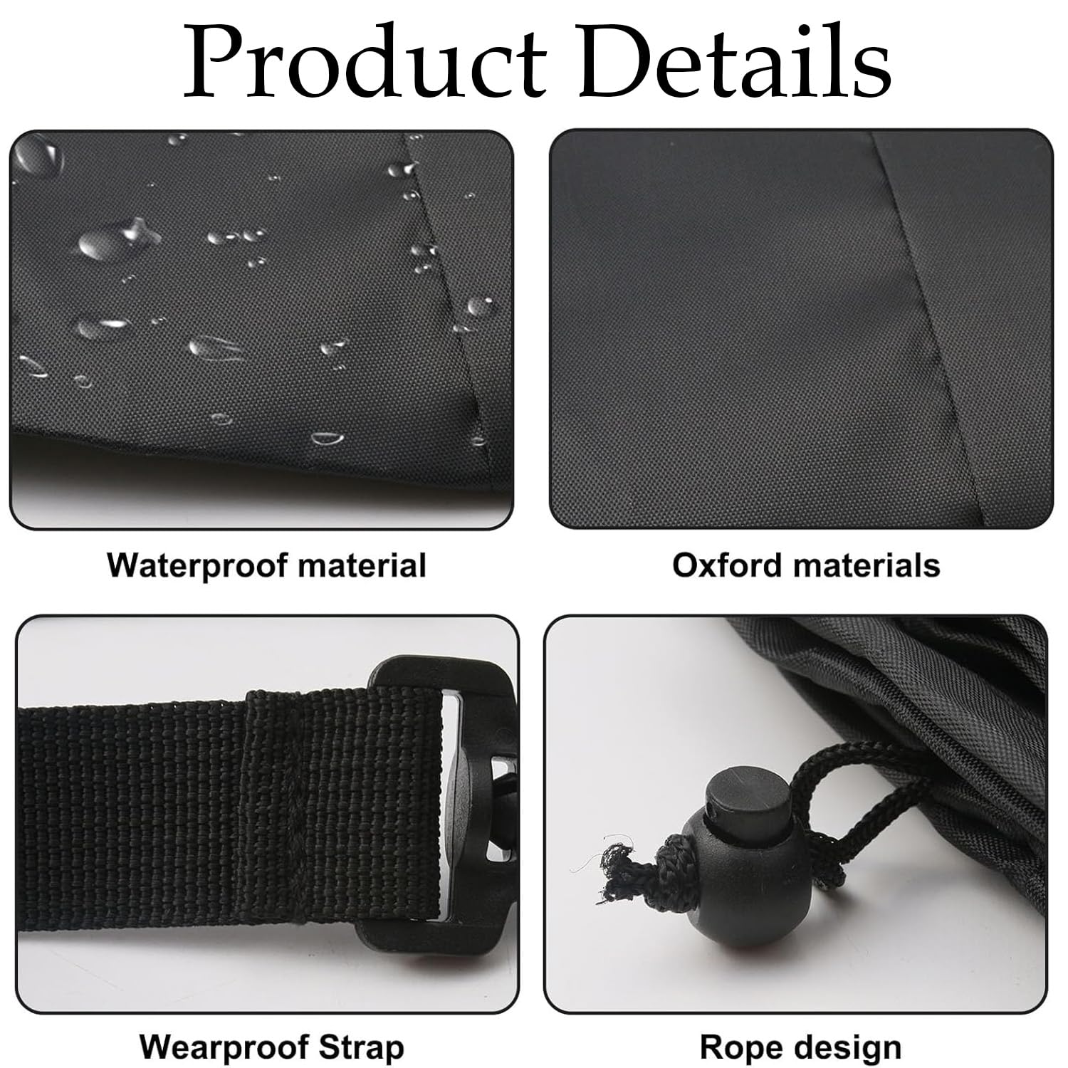 Ezranova Bolsa de viaje impermeable para cochecito de bebé, color negro, gran capacidad