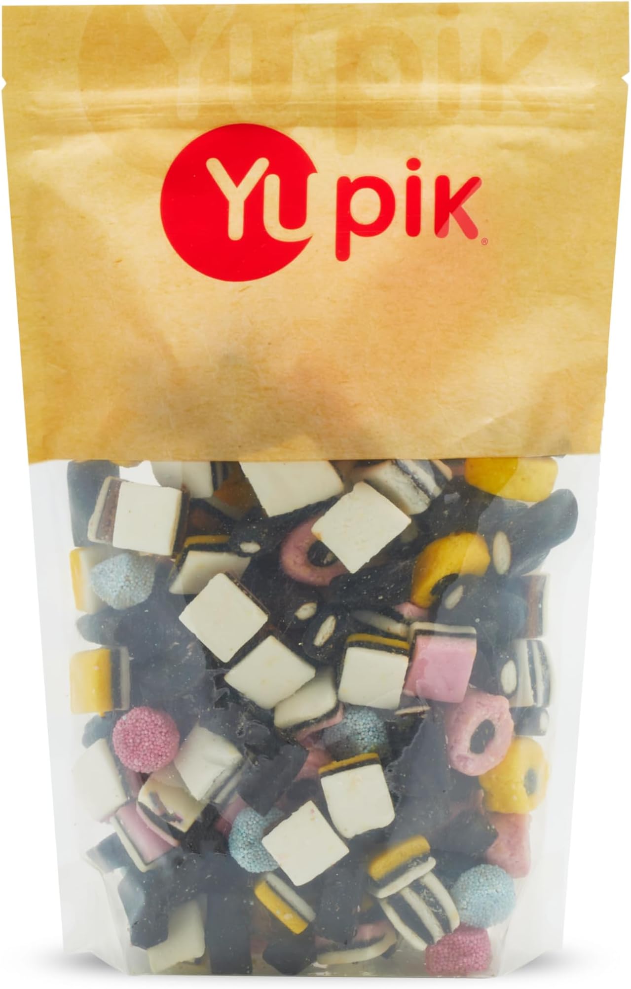 Yupik Assorted Licorice Candy Mix, 2.2 lb (35.2 oz), Natural Flavors & Colors, Classic Allsorts Licorice, Fun Treat, Sweet Candy, Delicious Snack, Ideal for Gifting & Holidays
