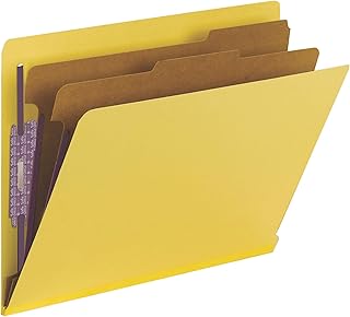 Smead End Tab., color amarillo Letter Size