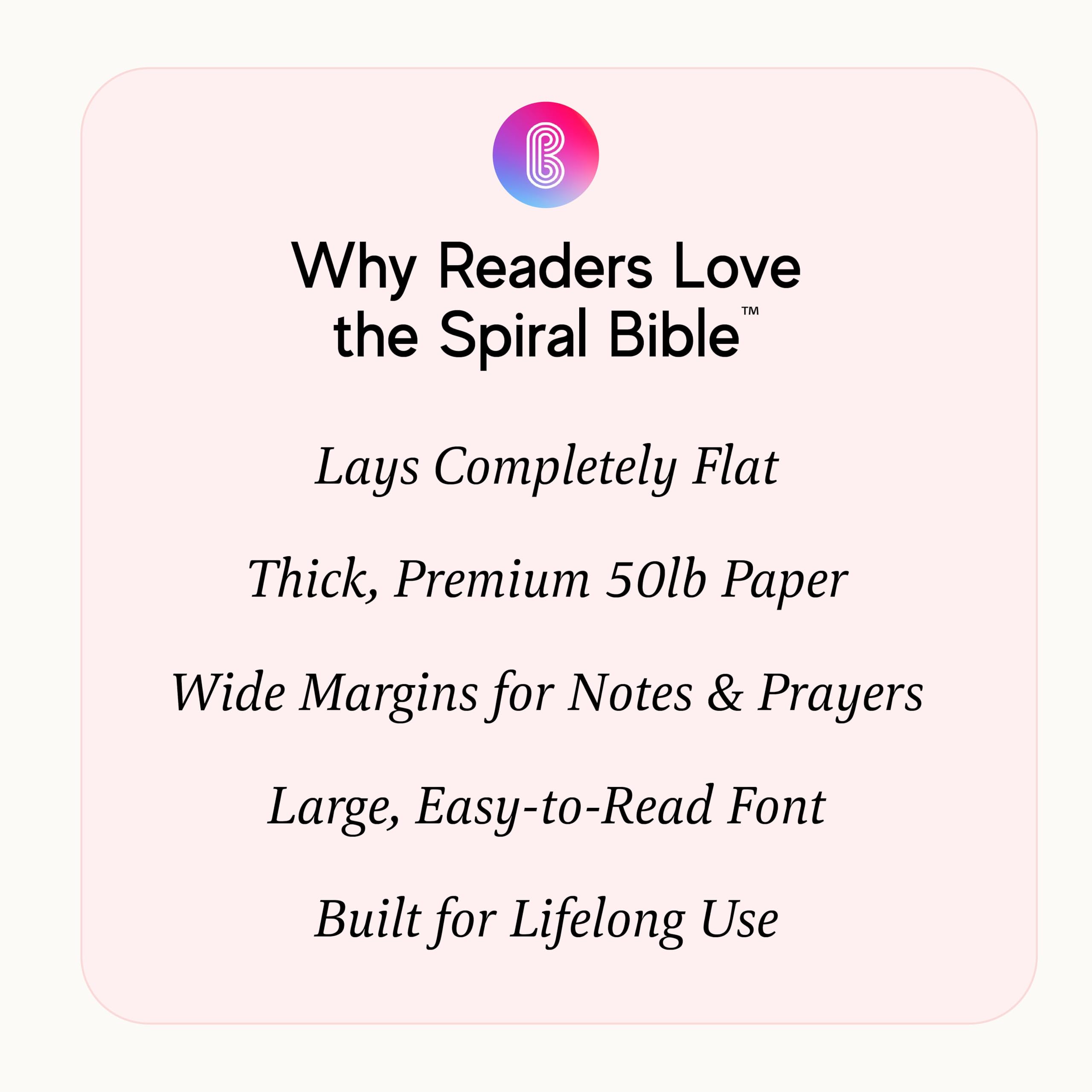 Official Spiral Bible™ Bible in a Year Essentials Bundle de tapa dura | Plan de lectura guiado de 365 días con guía de estudio, resaltadores pastel, bolígrafos y notas adhesivas transparentes para