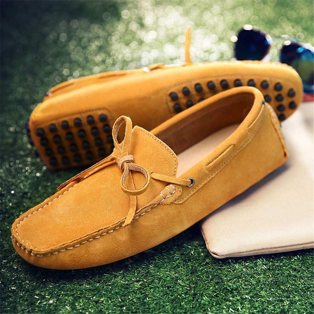 Hommes Doux Daim Chaussures de Conduite Fait Main Mocassin Chaussons Loafers Grande Taille