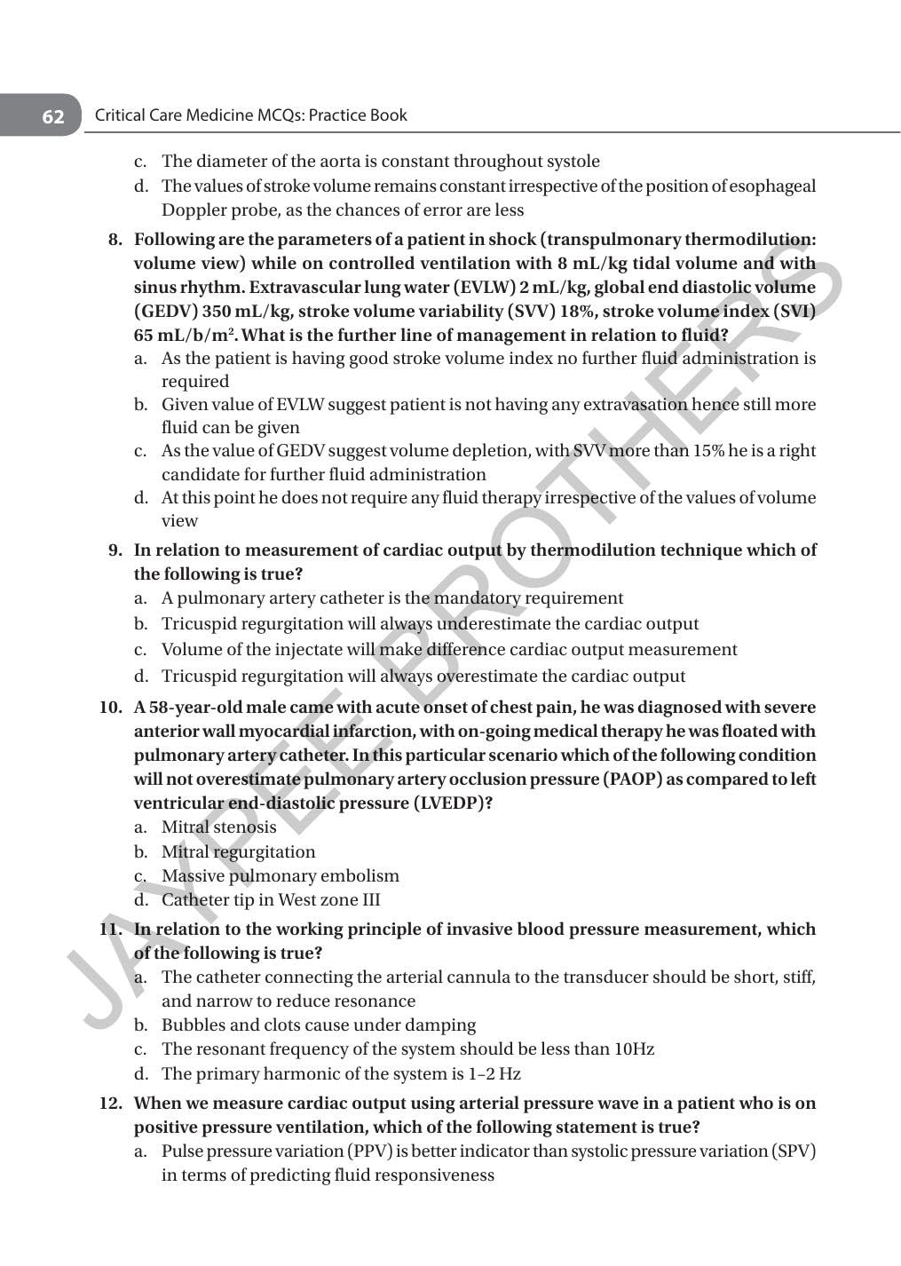 CRITICAL CARE MEDICINE MCQS- PRACTICE BOOK (ISCCM) 4
