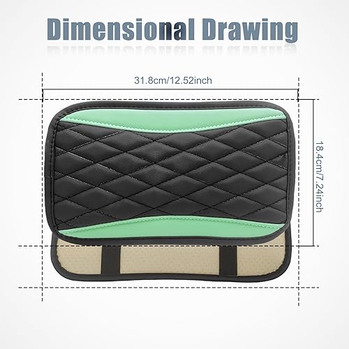 Miniatura 58 de Funda universal de cuero impermeable para consola central de automóvil, protector de caja de asiento para reposabrazos, accesorios de decoración