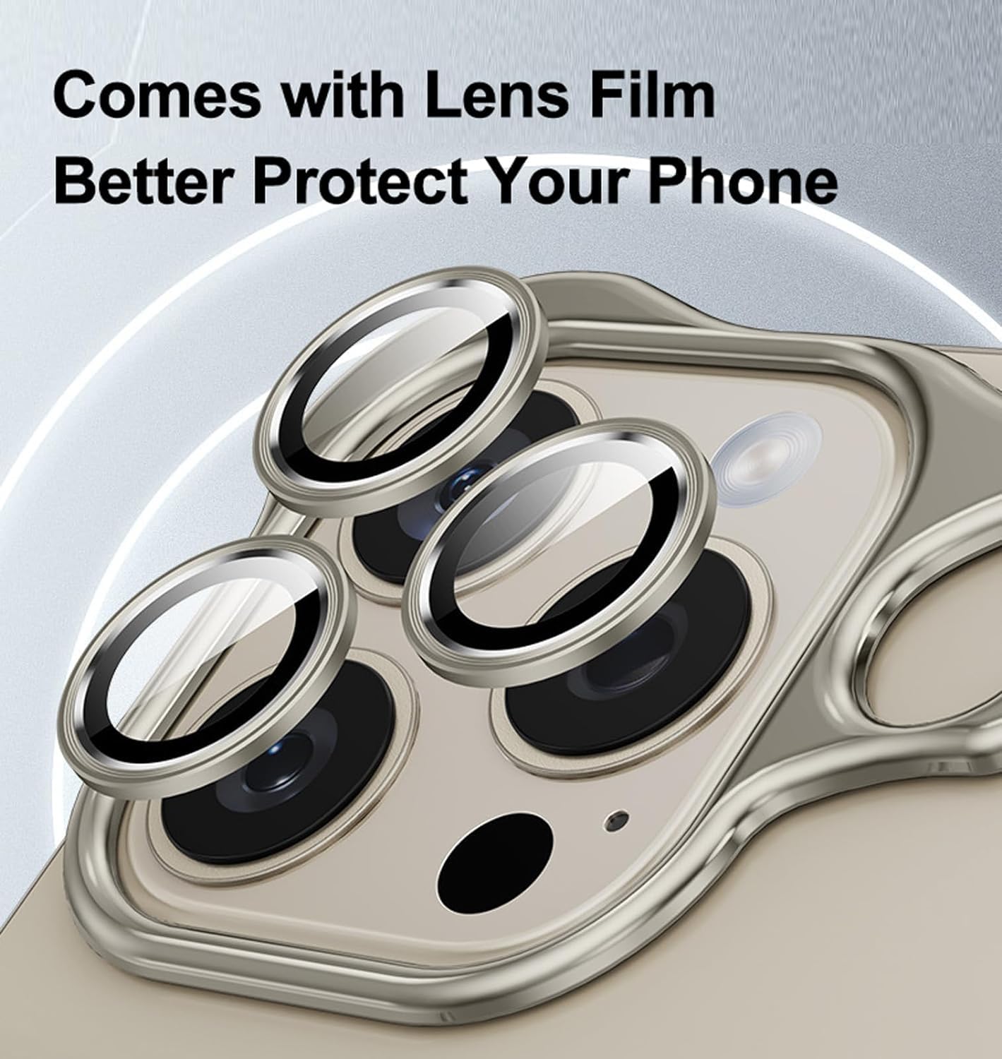 Luxury Corner Edge Pad Lens Protector For IPhone Series, Anti