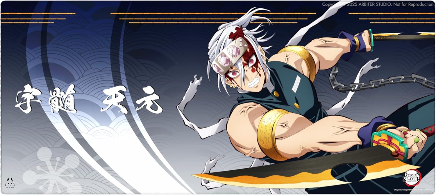 ARBITER X Demon Slayer: Kimetsu No Yaiba S2 Collection - XL Cloth Gaming Mousepad, 900x400mm, Flat Stitched Edge, Non-Slip Rubber Base, Officially Licensed - NEZUKO