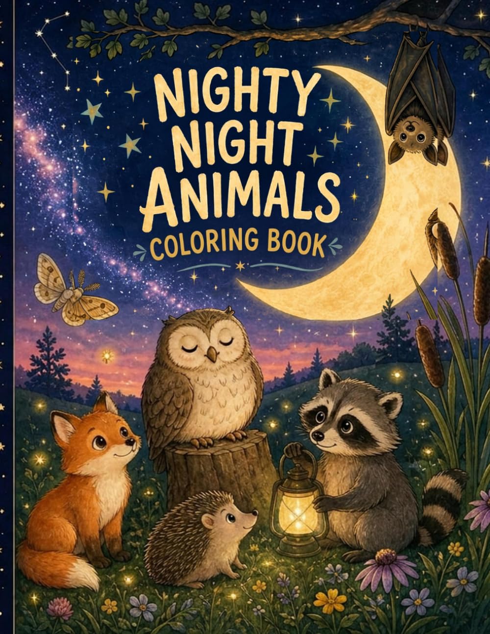 NIGHTY NIGHT ANIMALS COLORING BOOK