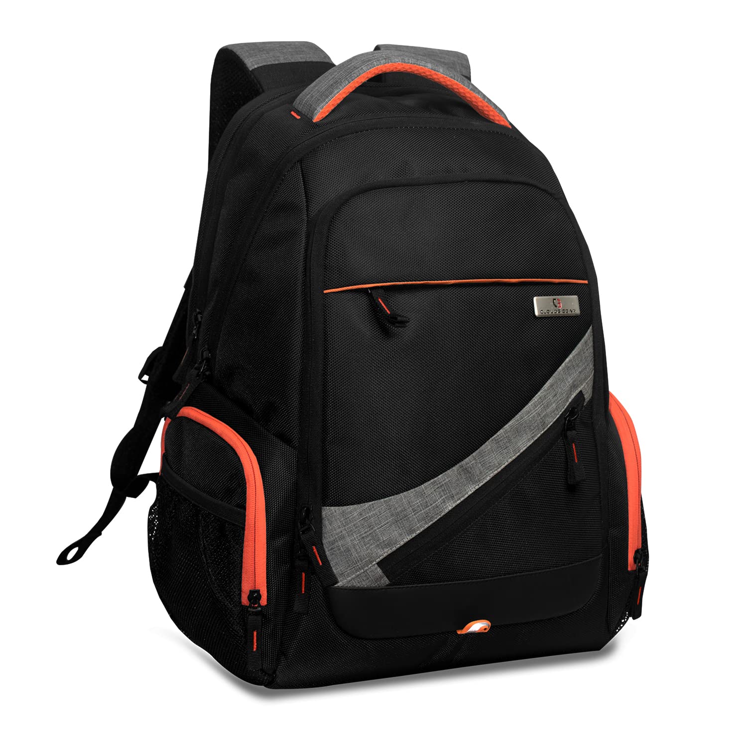 CLOUDS GEAR FROGIAN 1 LAPTOP BACKPACK 39 L Polyester Black 15.6" inch Laptop Backpack | Office, College, Travel Bag (Black, Orange) (B0B7X8DCK6) Amazon Price History, Amazon Price Tracker