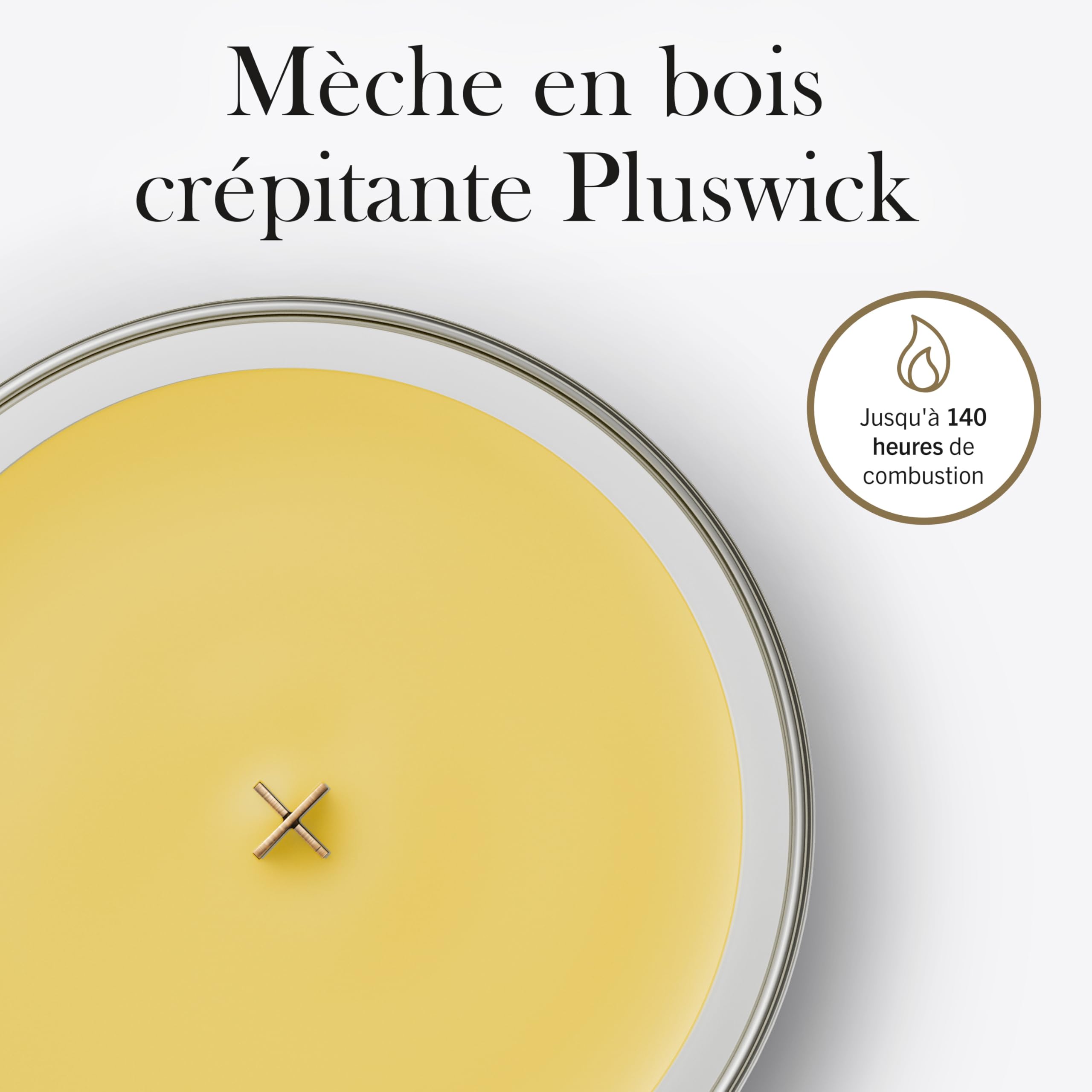 WoodWick Bougie parfumée | Grande bougie sablier | Orchidée solaire | Cadeaux parfaits pour femmes