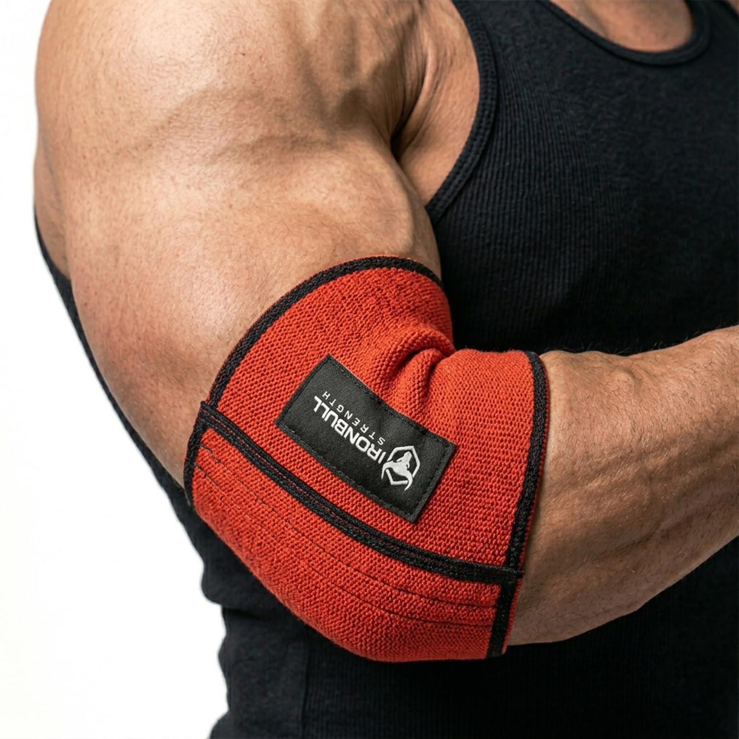 Iron Bull Strength Compression Elbow Sleeves for Lifting (Green, 12") - Maximum Compression for Bigger Bench Press PRs