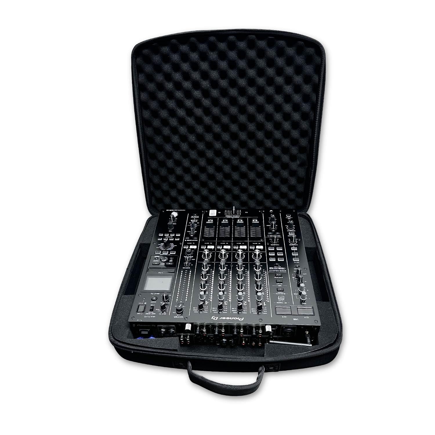Protekt DJM-A9 Bolsa EVA de BA9BP DJ Mochila para Pioneer Mixer - Con 4 bolsillos frontales para laptop, auriculares, cables y accesorios esenciales, Black, 525 x 510 x 165 mm, Bolsa para mezclador de