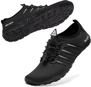 Racqua Quick Dry Barefoot Water Shoes for Men Women - Beach Pool Swim Surf Diving Aqua Sports