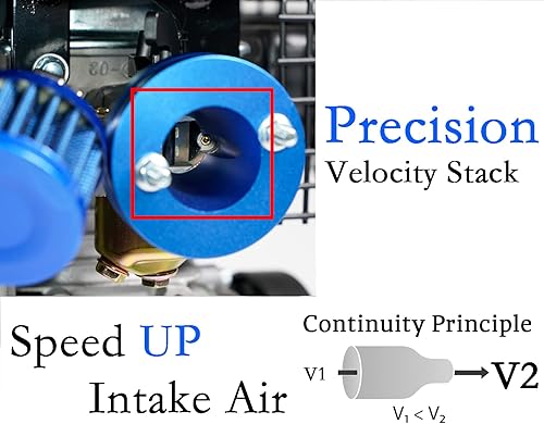 Miniatura 3 de JMCHstore Kit adaptador de filtro de aire de carburador para Monster Mega Moto MMB80 MMB105, Coleman RB100 105cc, Motovox MBX10 Baja DB30 97cc