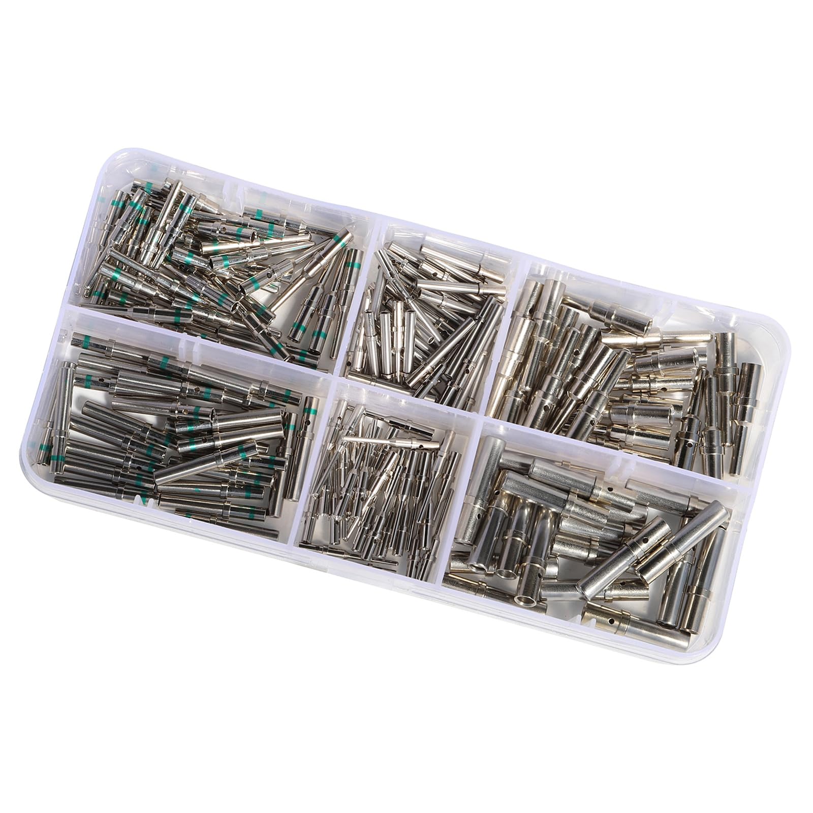 Msioytog Women's Series Pin Contacts 0462-201-16141 0460-202-16141 Steel 12-22Awg Deutsch Crimp Male Deutsch Contacts Set Barrels