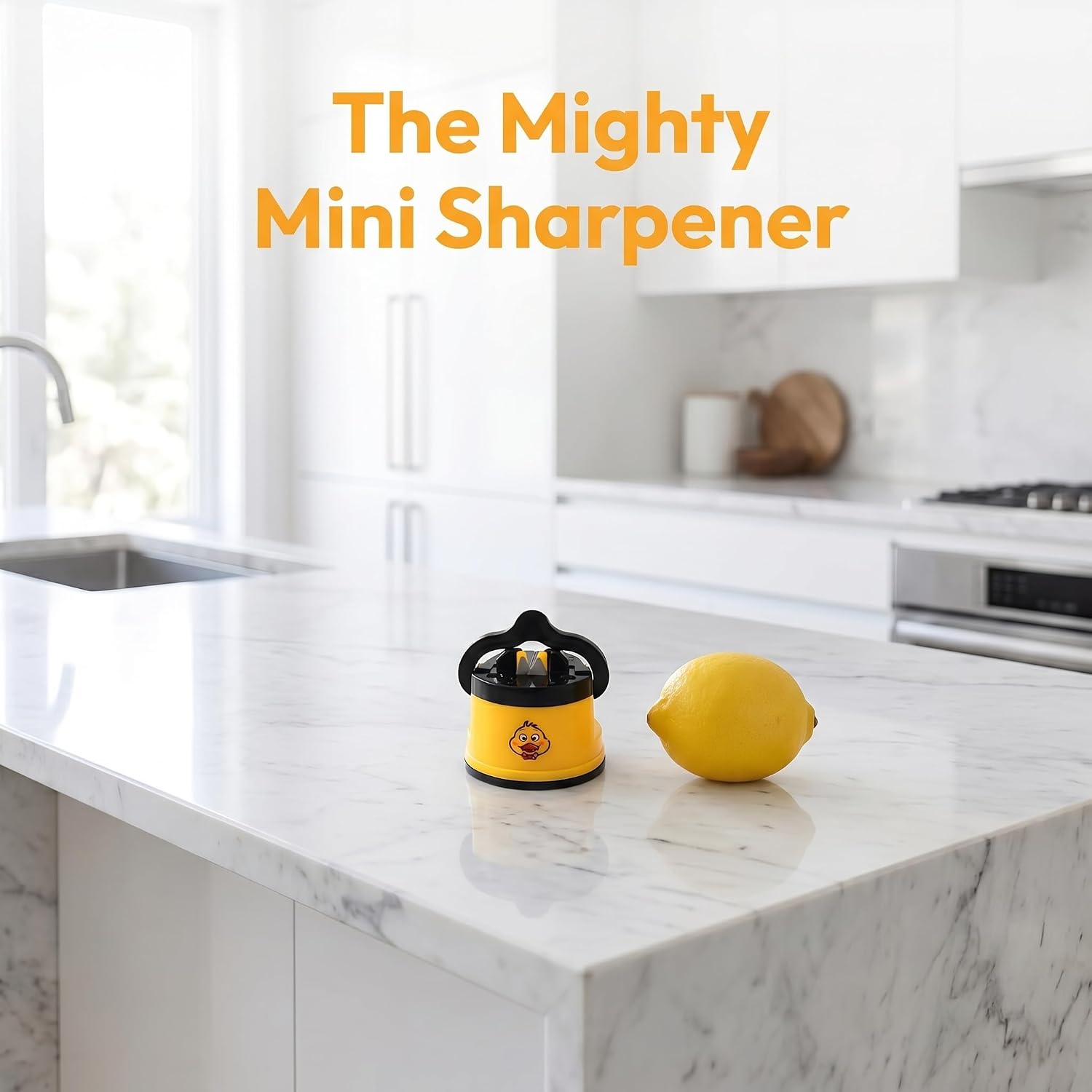 Hands Free Knife Sharpener with Suction Cup