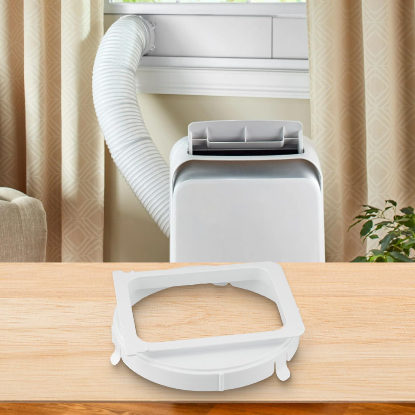 Adattatore per tubo di scarico dell'aria condizionata, connettore per tubo di scarico, connettore per tubo di scarico portatile mobile (150 mm) (KY-35 15 cm)