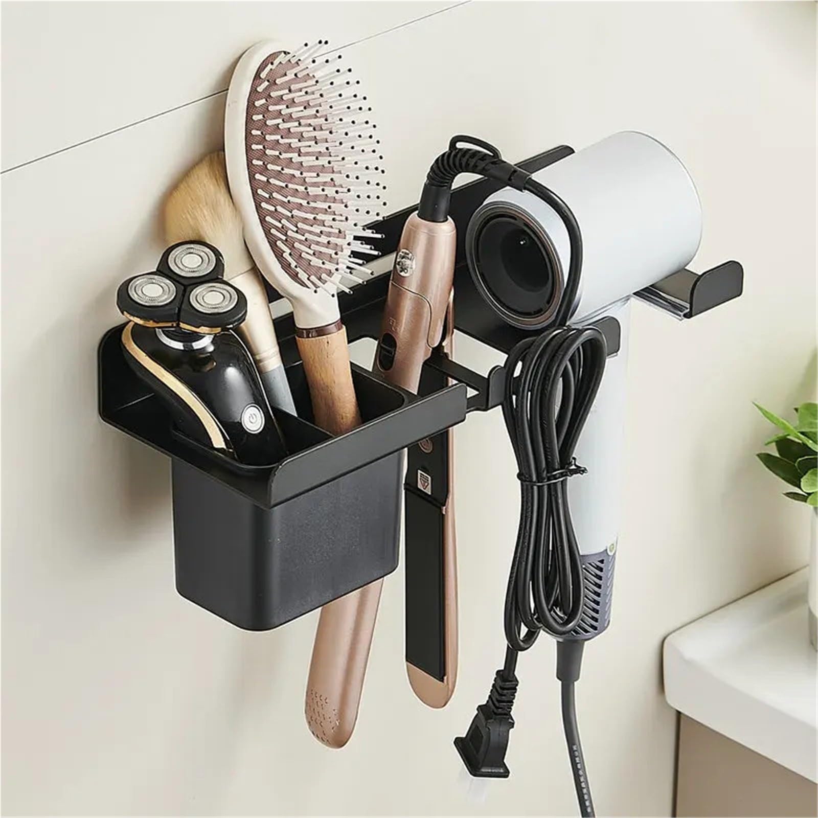 Soporte for secador de pelo de pared