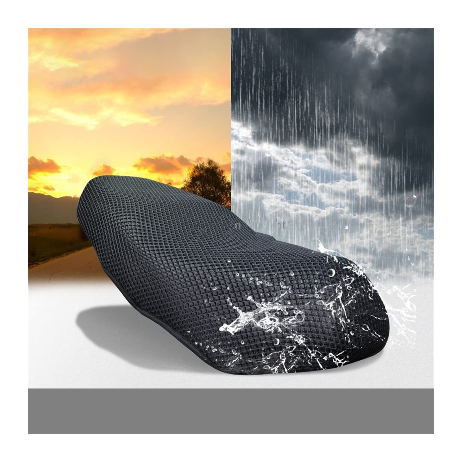 Housse De Selle Pour Honda Forza 350 NSS 350 – Anti-glisse – Respirante – Noire