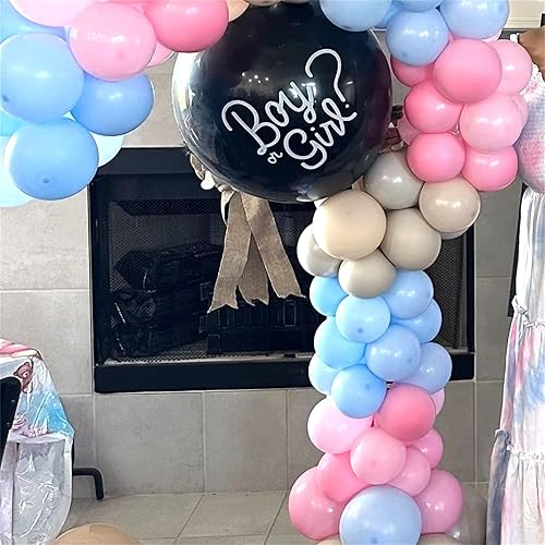 Vista 179 de Globos de color rosa pastel y morado, globos de confeti rosa claro de 12 pulgadas con globos de látex lila metálico para niñas y mujeres, mariposa