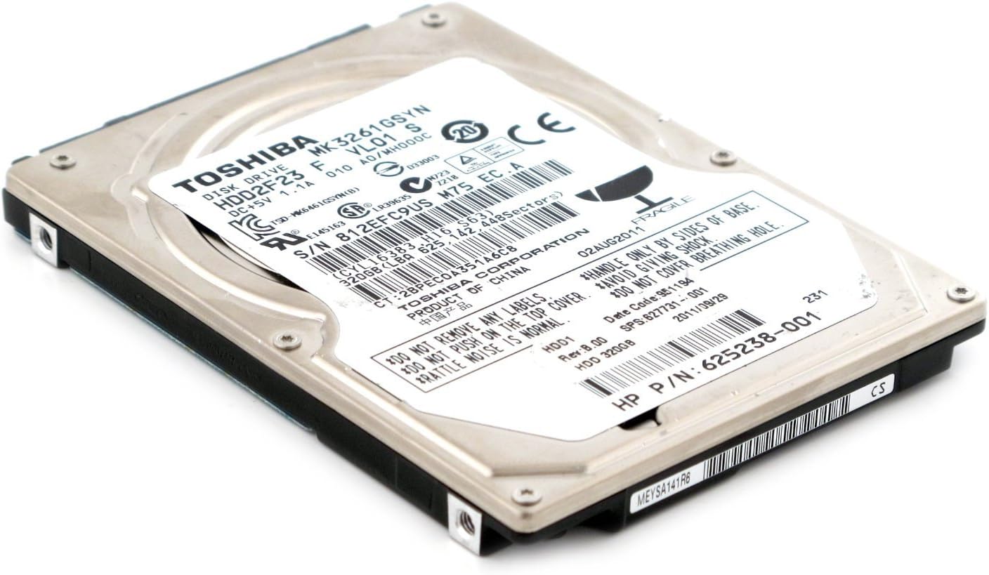 Toshiba 320GB 7200RPM 2.5" Sata HD