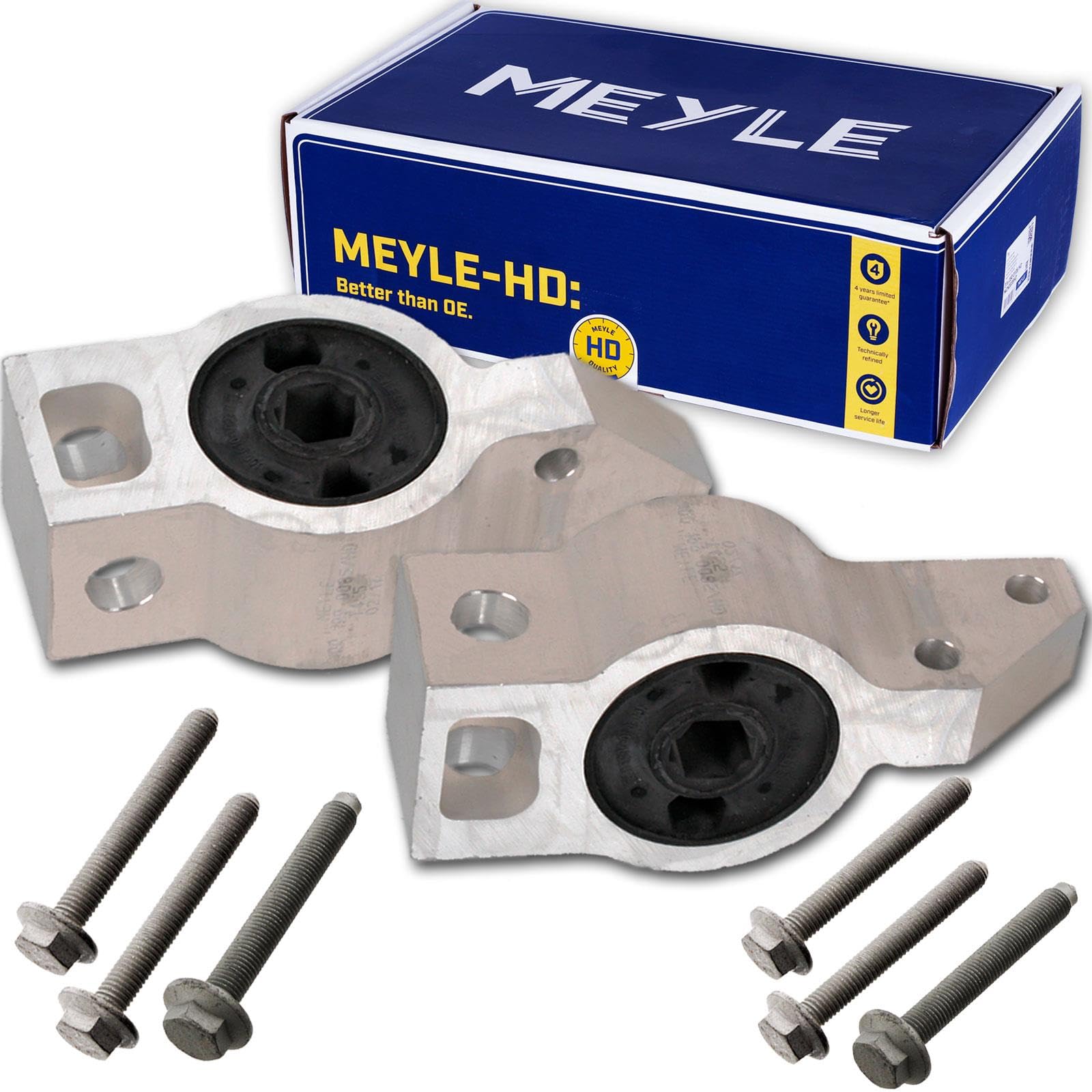 Meyle-Hd Querlenkerlager Verstärkt Schrauben | 100 199 0085/HD+100 199 0086/HD + 39231 für Golf V Caddy A3