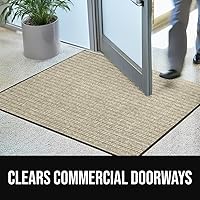 Vista 5 de Gorilla Grip - Tapete afelpado original de goma con perfil bajo, paquete de dos, resistente, duradero, impermeable y fácil de limpiar