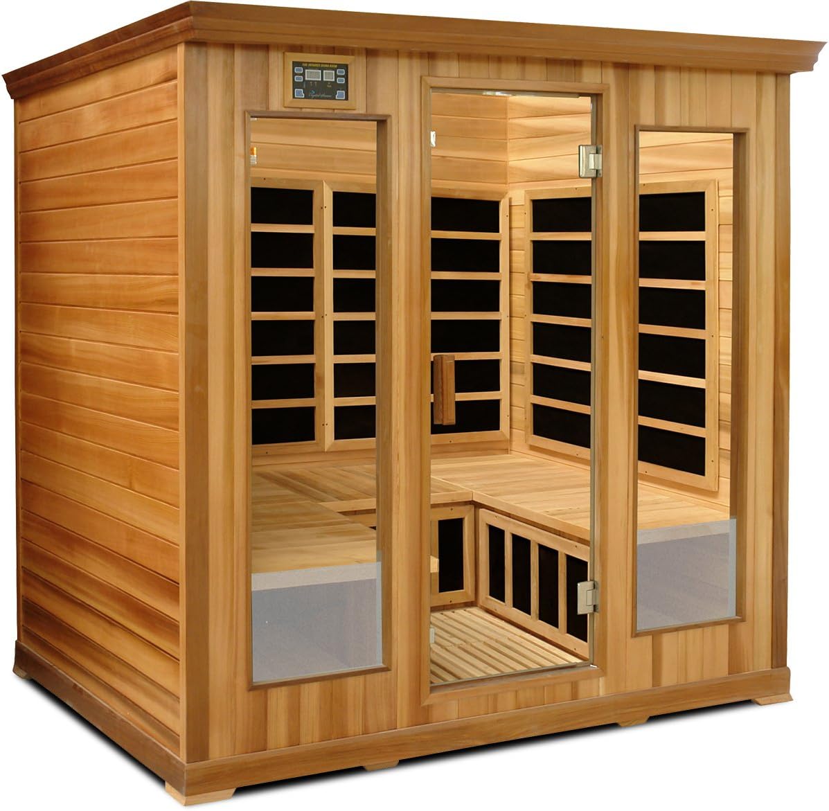 LC400 4-5 Person Luxury Infrared Sauna in Red Cedar