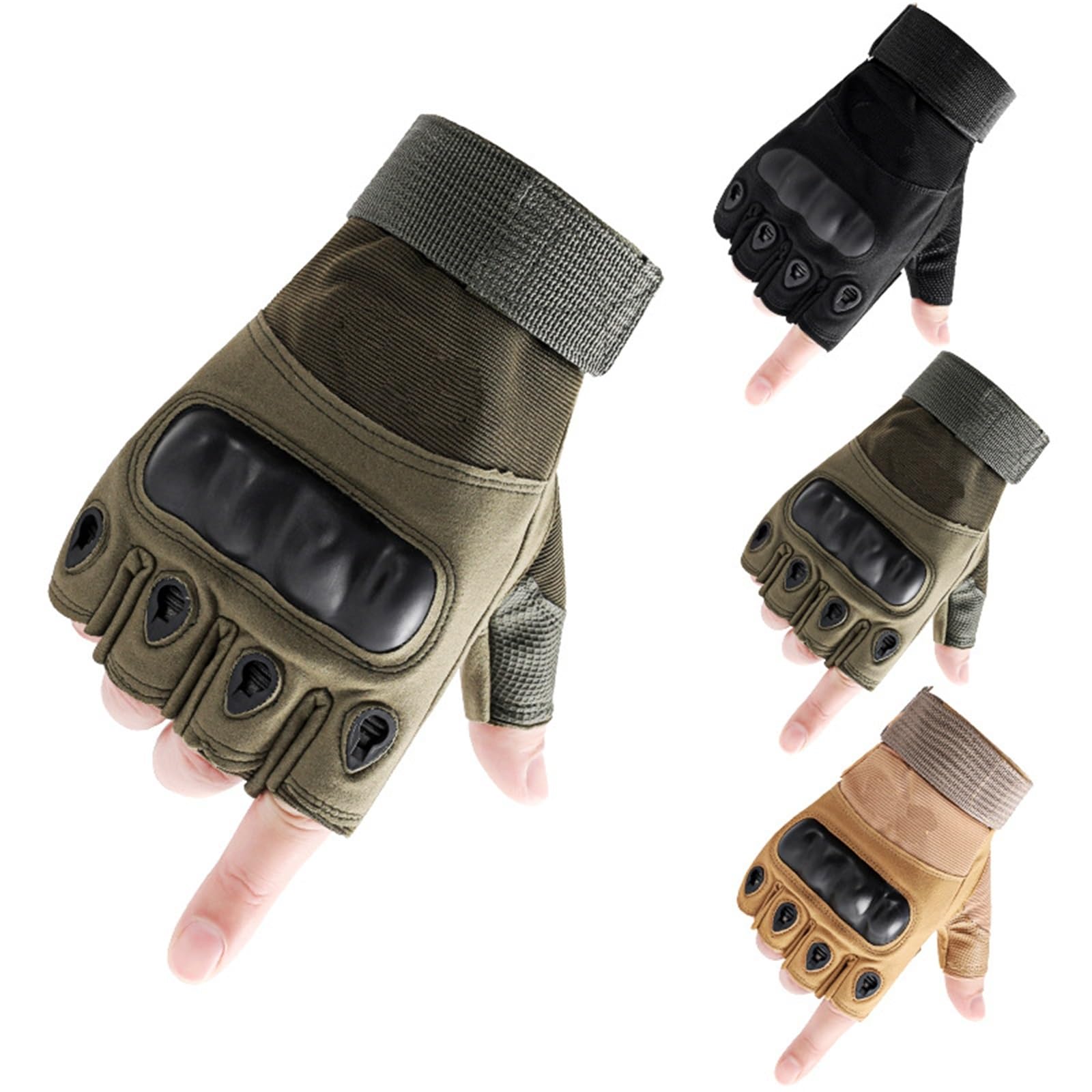Guantes de ciclismo de medio dedo para hombre antideslizantes Guantes de fitness para senderismo al aire libre