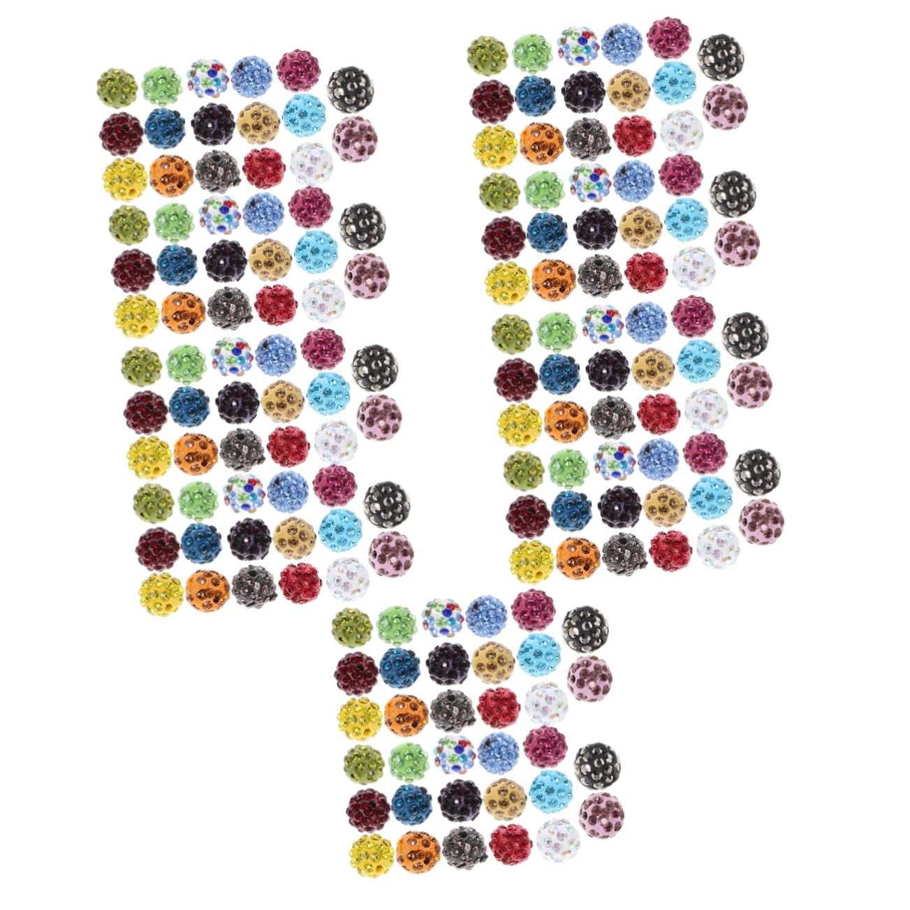 Housoutil 5 Series Abalorios De Rhinestone Para Joyería Mano De Polimérica Para Collares Y Accesorios De Manualidades 50 Piezas X 5